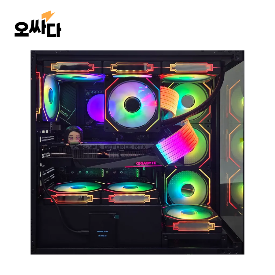 조립데스크탑 5700X3D 3070TI 어항 상세동일 부품교체가능