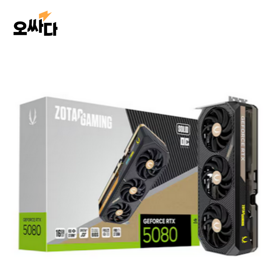 ZOTAC GAMING 지포스 RTX 5080 SOLID OC D7 16GB